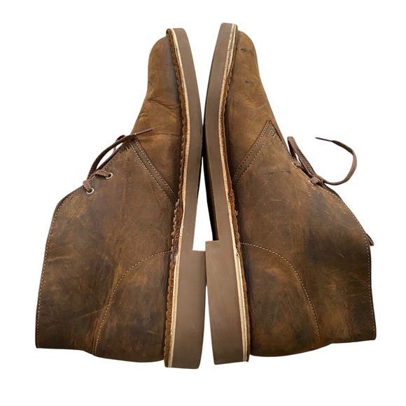 Clarks Bushacre 2 Chukka Boots Men Sz 13 EU 47 Brown Beeswax Lace Up Grunge Work main image 5